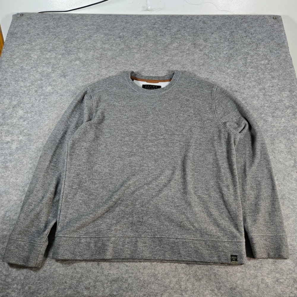 Jachs NY Mens Gray Premium Outdoor Casual Crewneck Sweatshirt XL